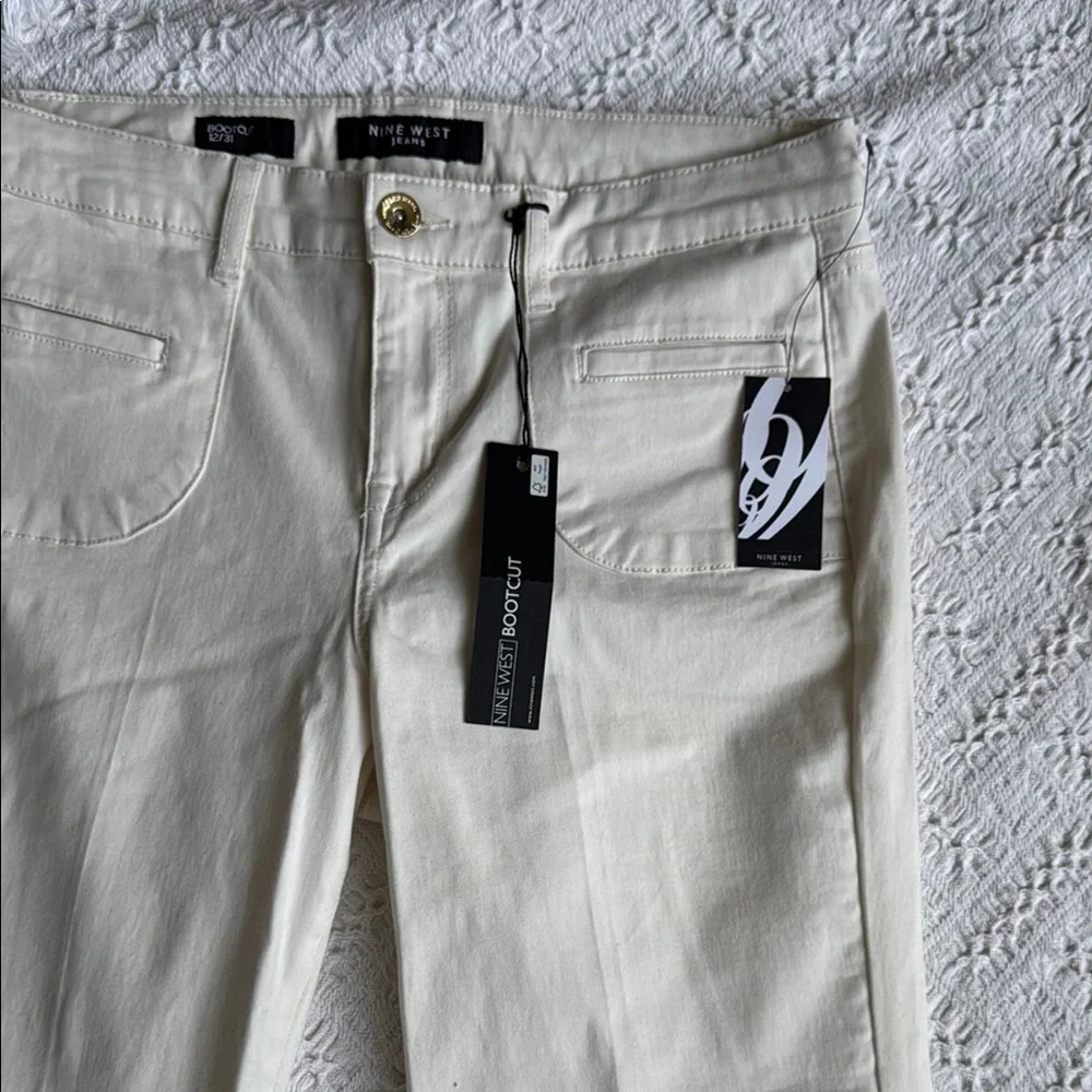 Nine West Cream Boot Cut Jeans - Picture 8 of 13